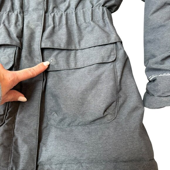 COLUMBIA Girls NORDIC STRIDER Jacket Waterproof Insulated Hooded Small 7-8 Gray - Picture 7 of 11